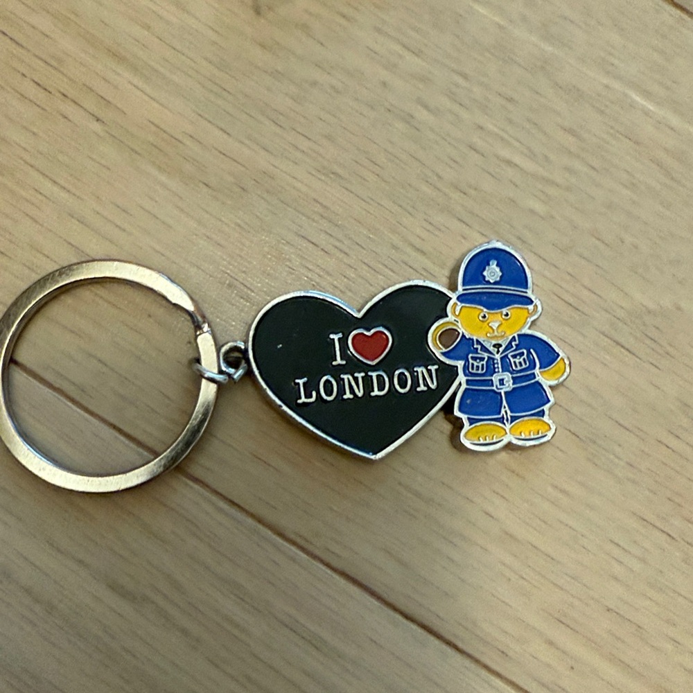 Accessory Keychain with Police Bear